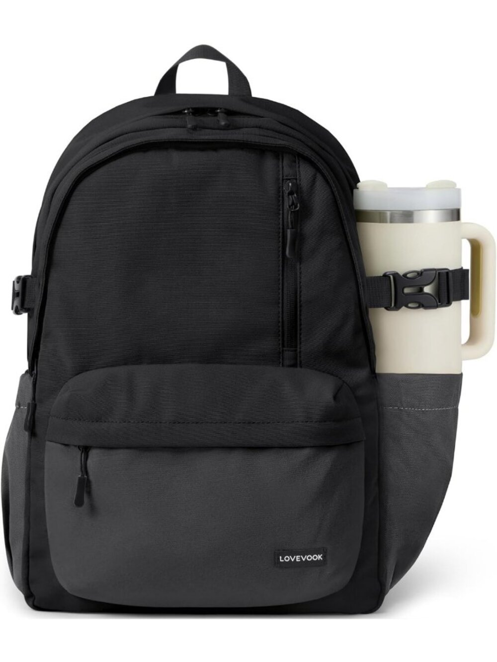 Stylish Laptop Backpack for Men & Women with Extra Large Tumbler Holder Pocket